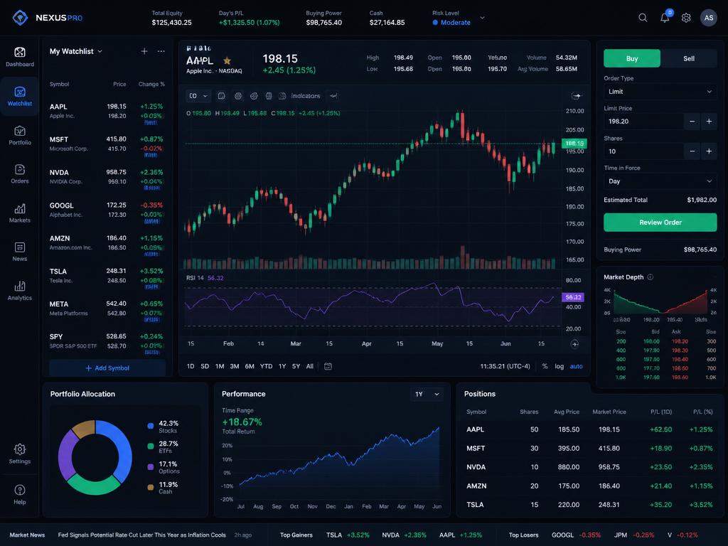 TradePro Trading Platform
